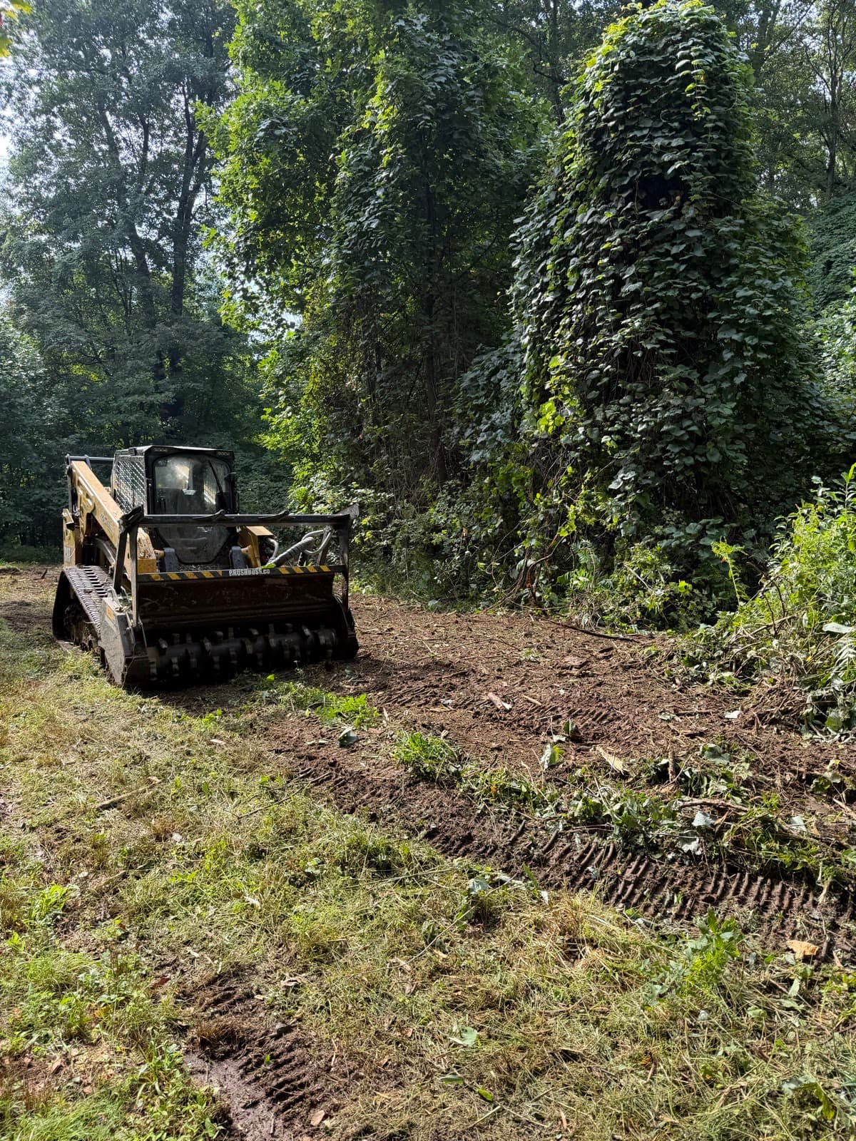 BrushBoss clearing work on site